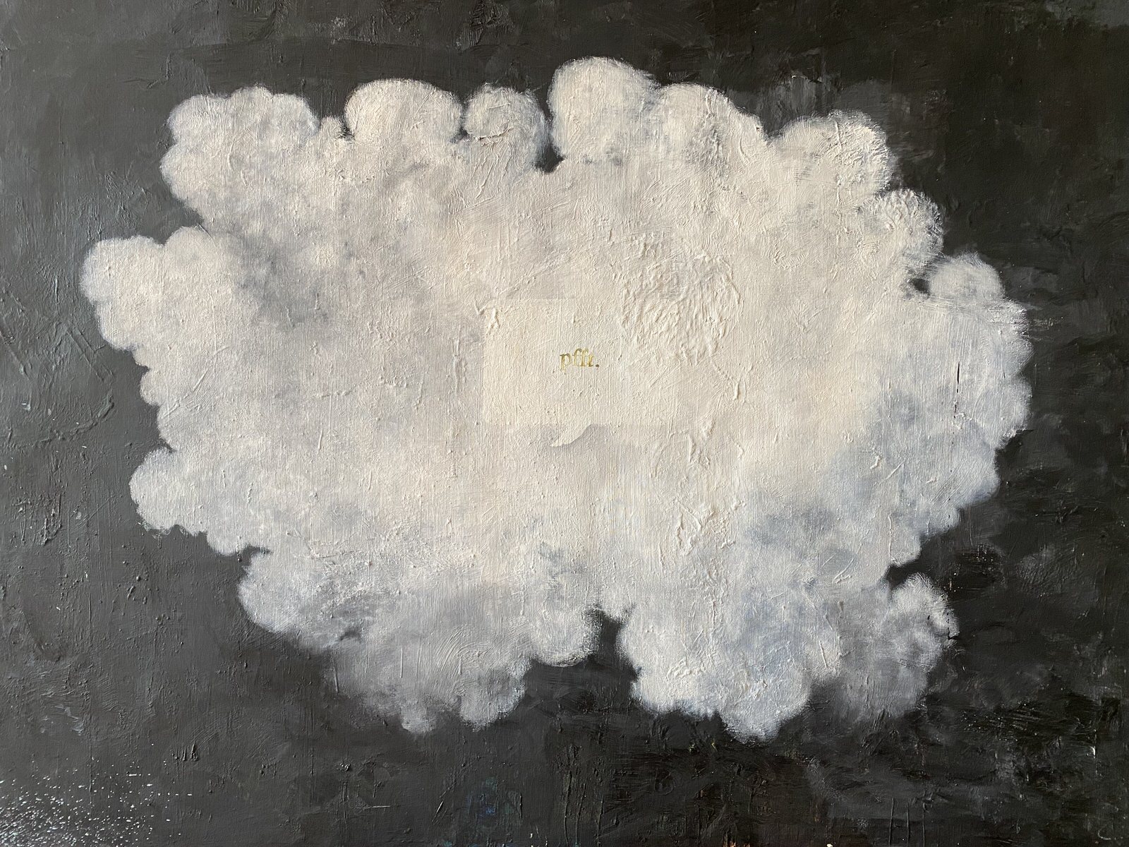 Frans Roermond, Image No. 35 'Pfft' , 2019, Öl auf Nessel, 119 x 165 cm Kopie